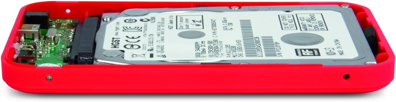 Hamlet HXD25U3MRD - Caja de Disco Duro (Enchufar y Usar, Hot-Swap, Indicadores LED