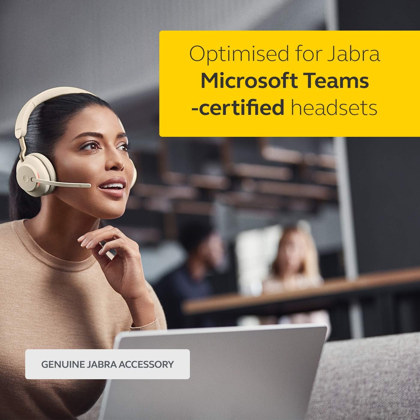 Jabra Link 370 USB-A Bluetooth Adapter MS - 30 Meter/98 Feet Wireless Range for Jabra Headsets - Microsoft Optimised - Black