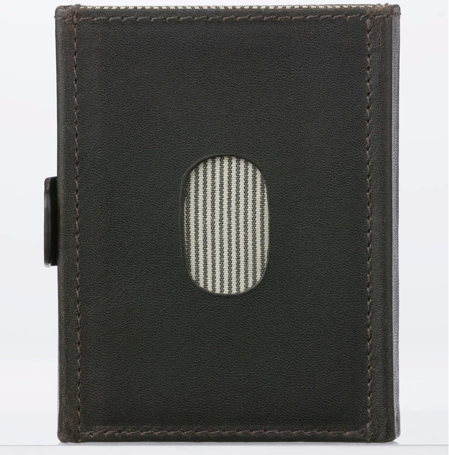 dbramante1928 Credit Card Wallet with Three Compartments, Men's Wallet Made of Genuine Full Grain Leather, Men's Wallet Made from Premium Leather (Black