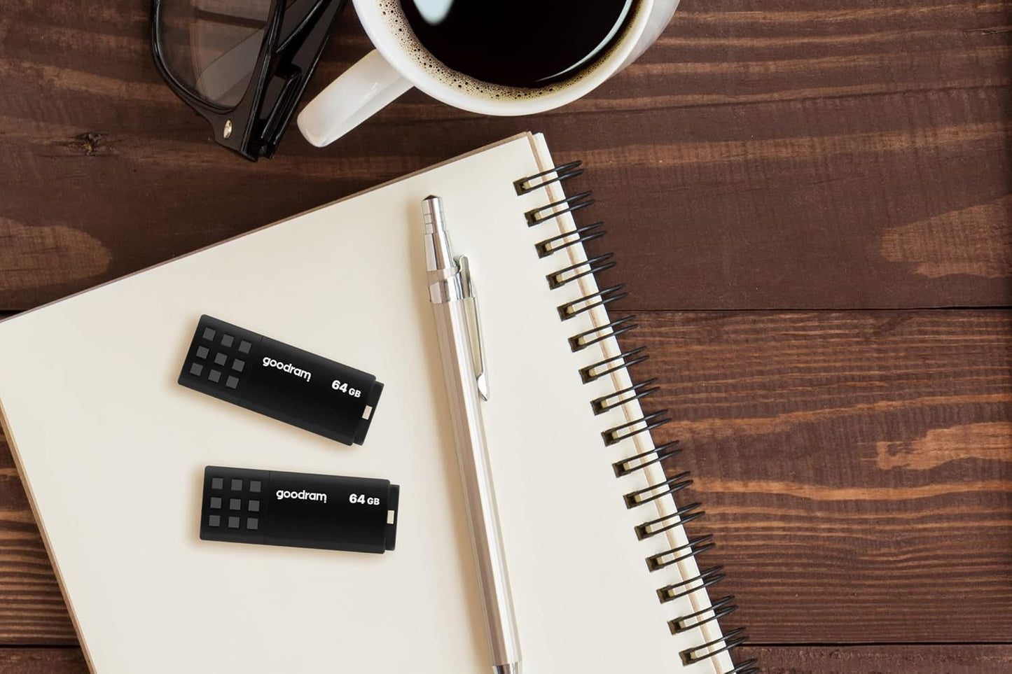 goodram USB Memory Stick with 64GB UME3 - USB 3.0 Data Storage Pen Drive - Read Speed up to 60 MBs - with Non-Slip Memory Stick - USB Flash Drive Black 10.3 x 12.3 x 1.2 cm