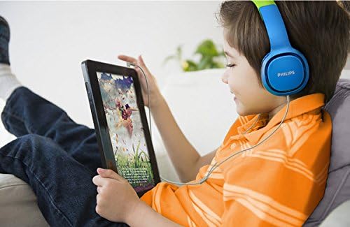 PHILIPS Shk2000Bl/00 Over Ear Kids Headphones, 85 Db Volume Limit, Noise Isolating, Soft Ear Pads