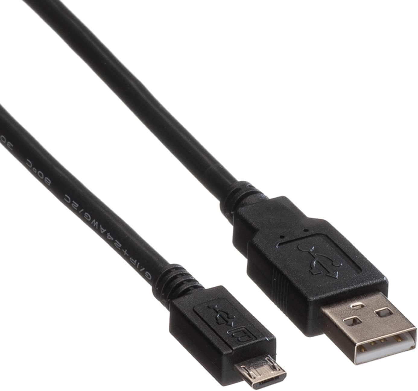 Roline | USB 2.0 Cable | A - Micro B | Male/| Black | 0.8 m