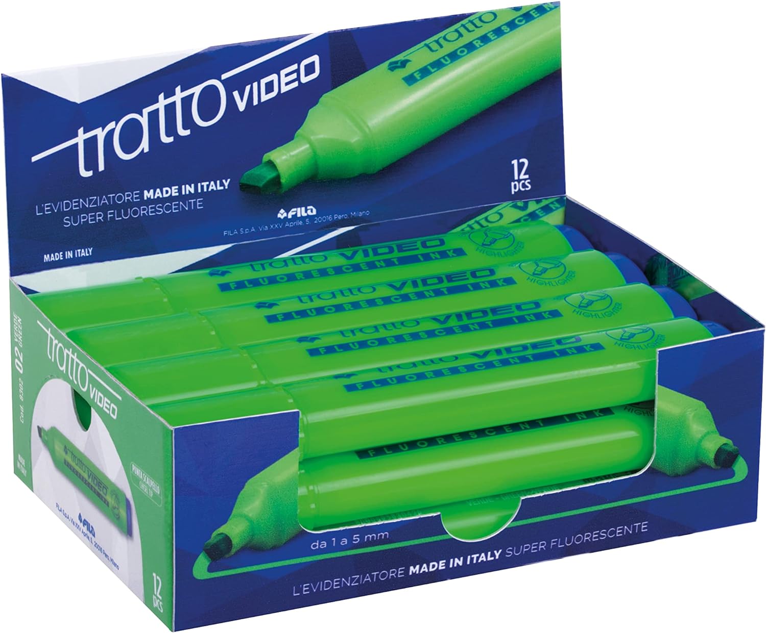 Tratto VIDEO, box/12 pieces, bright green