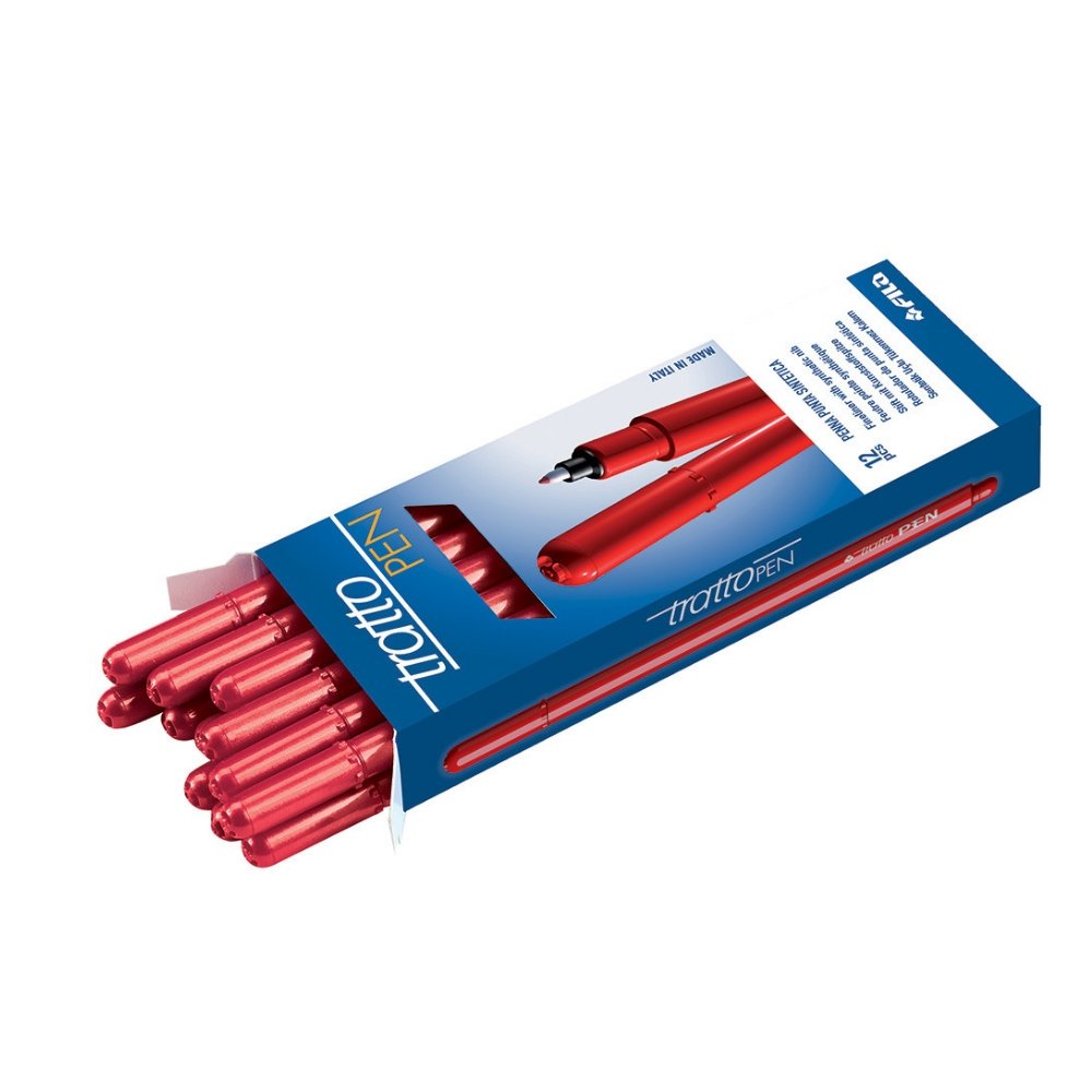 Fila Tratto Pen Metal Red 12pcs 830702