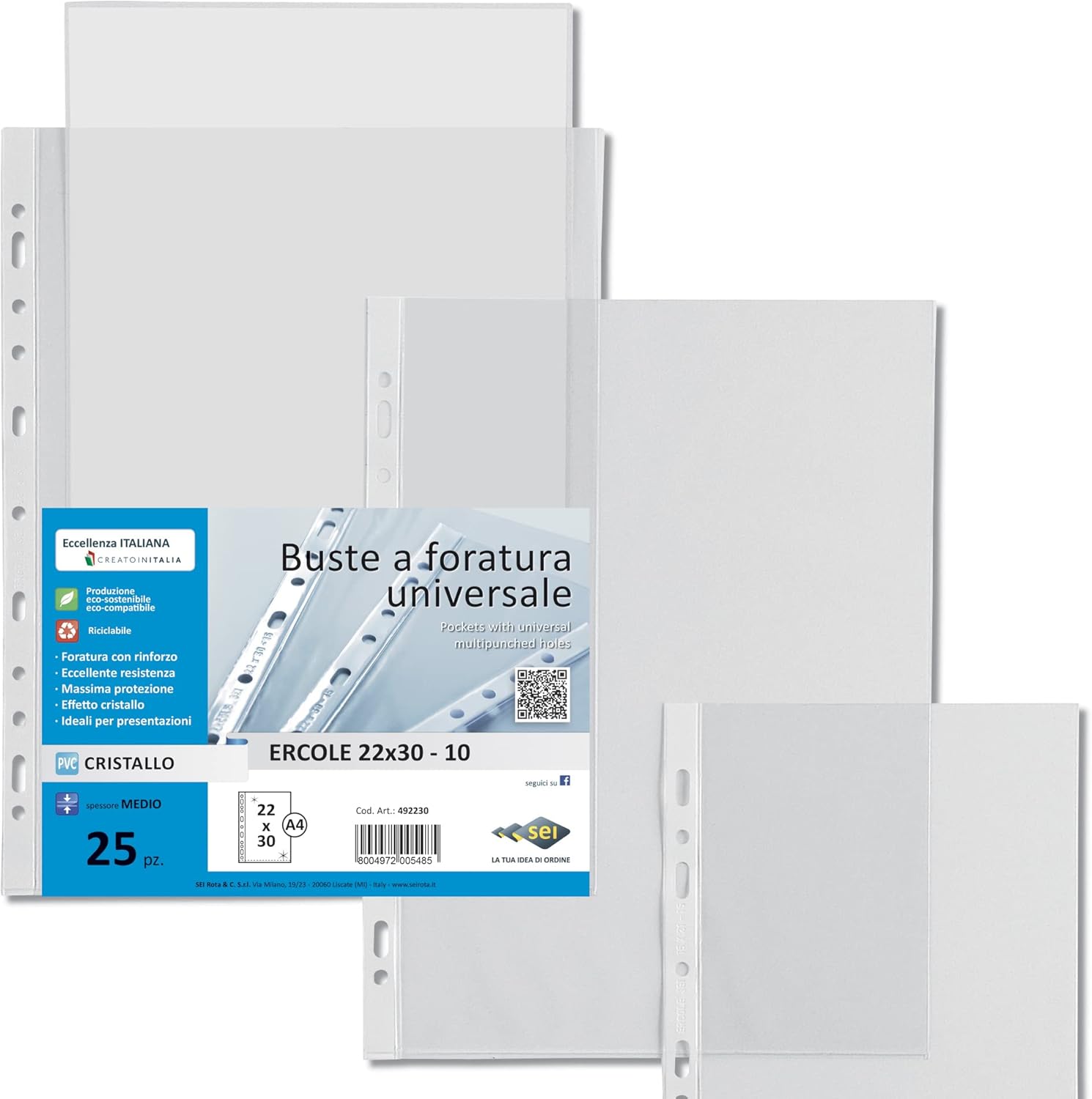 SEI Rota ERCOLE 220 x 300 mm PVC 350pieza(s) - Protector (220 x 300 mm, PVC, 350 pieza(s