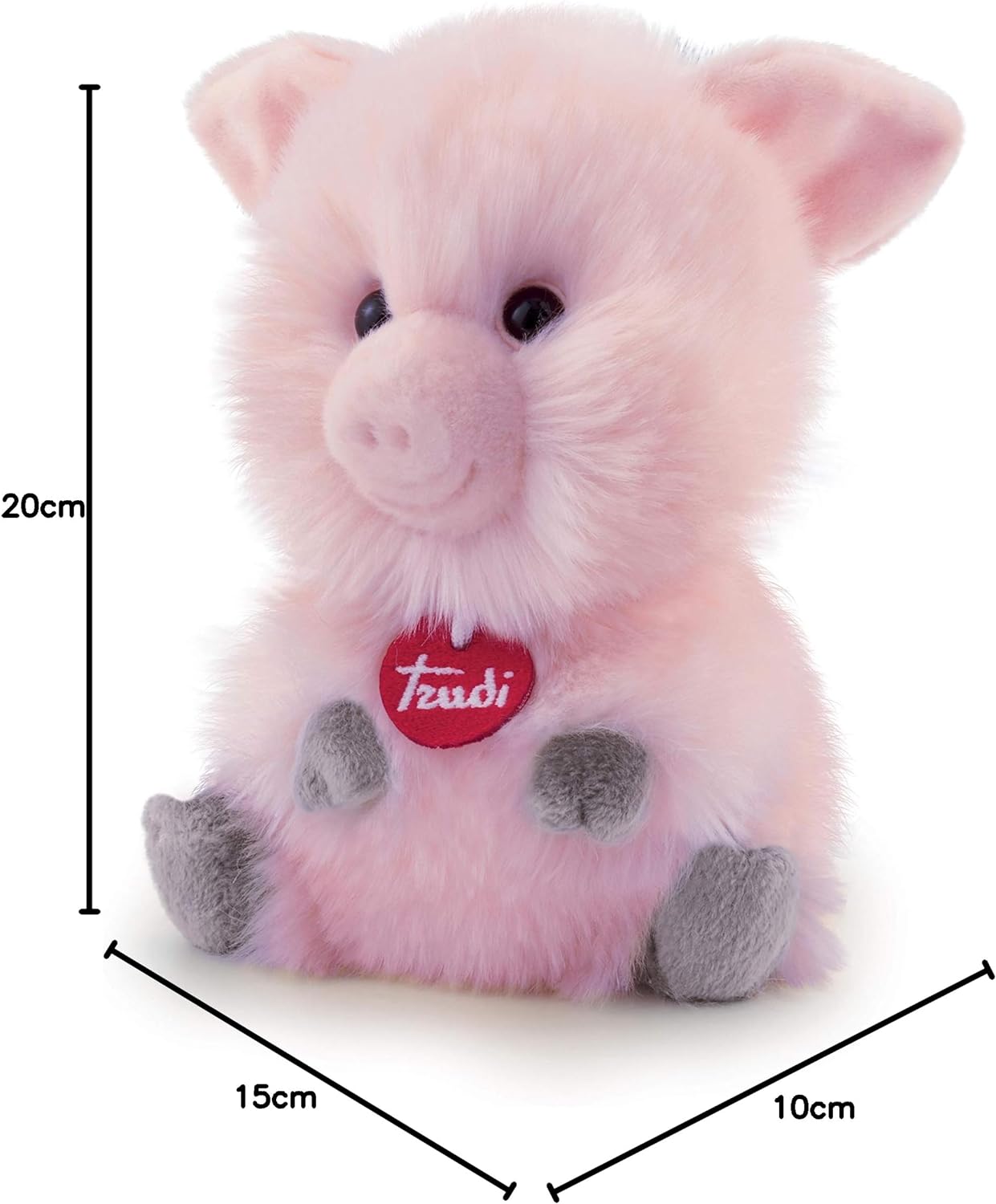 Trudi TUD29196 Fluffies Pig Small