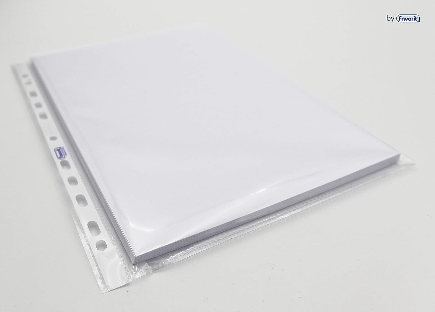Buste foratura universale Liscio Super Clear Favorit-Strd-Banda trasp.-22x30 cm 01021501 (conf.50