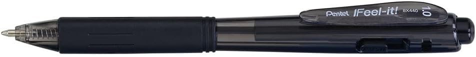 Pentel BX440 Feel-it Wow penna sfera a scatto 1,0 mm 8 nero