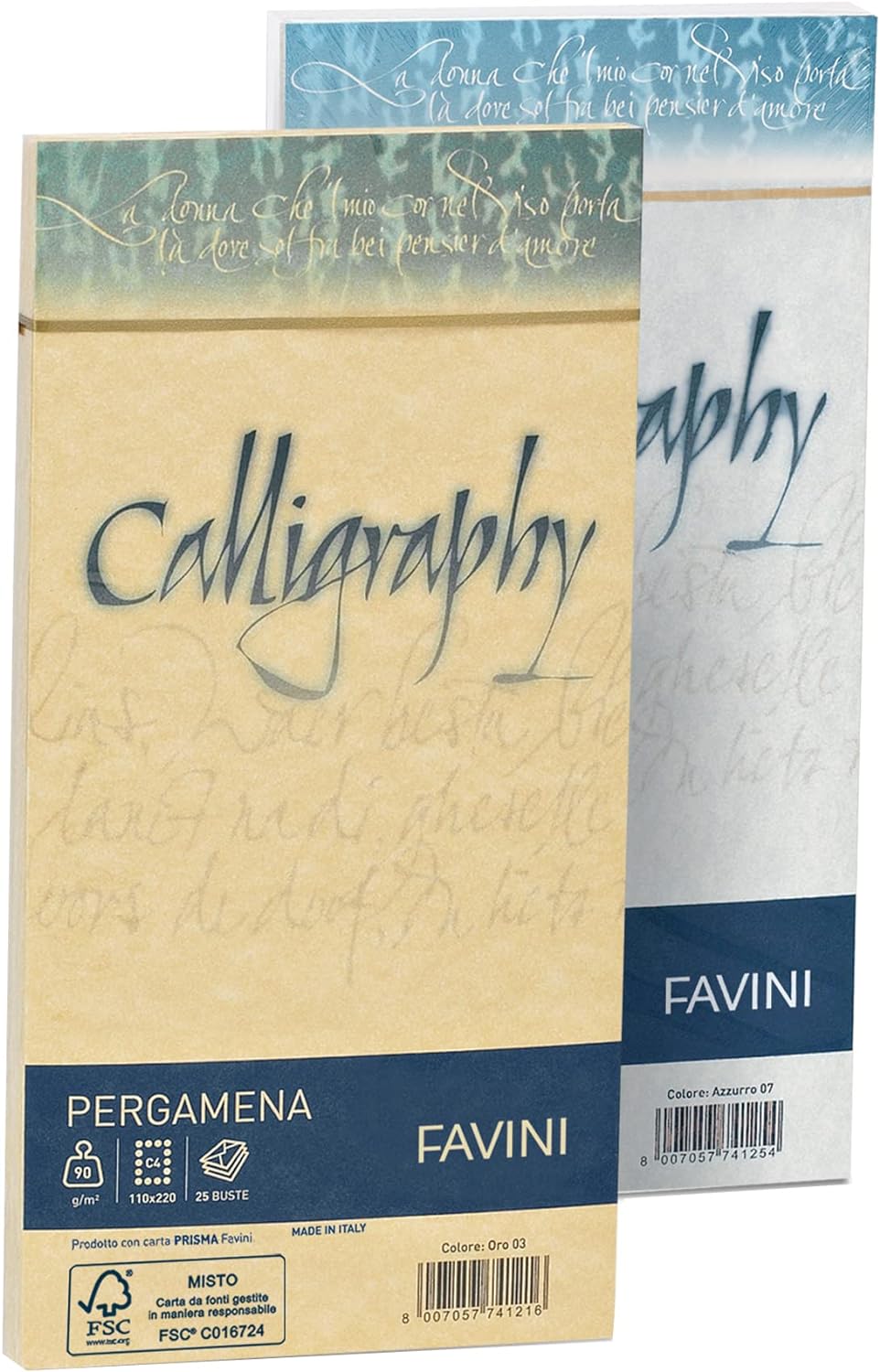 Favini A57Q203 Calligraphy Pergamena Liscio Naturale