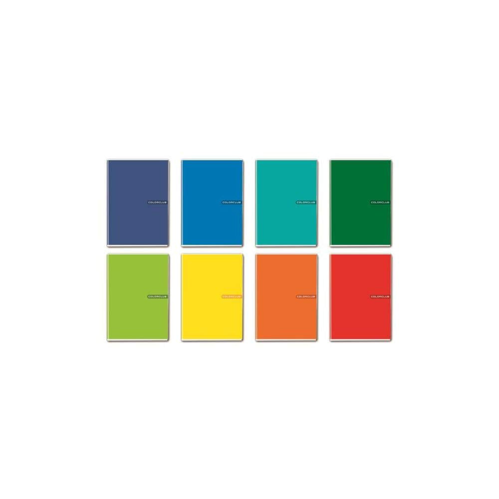 Blasetti 4248 Colour Club Notebook, A5, 80 g, Squared 7 m, Pack of 10
