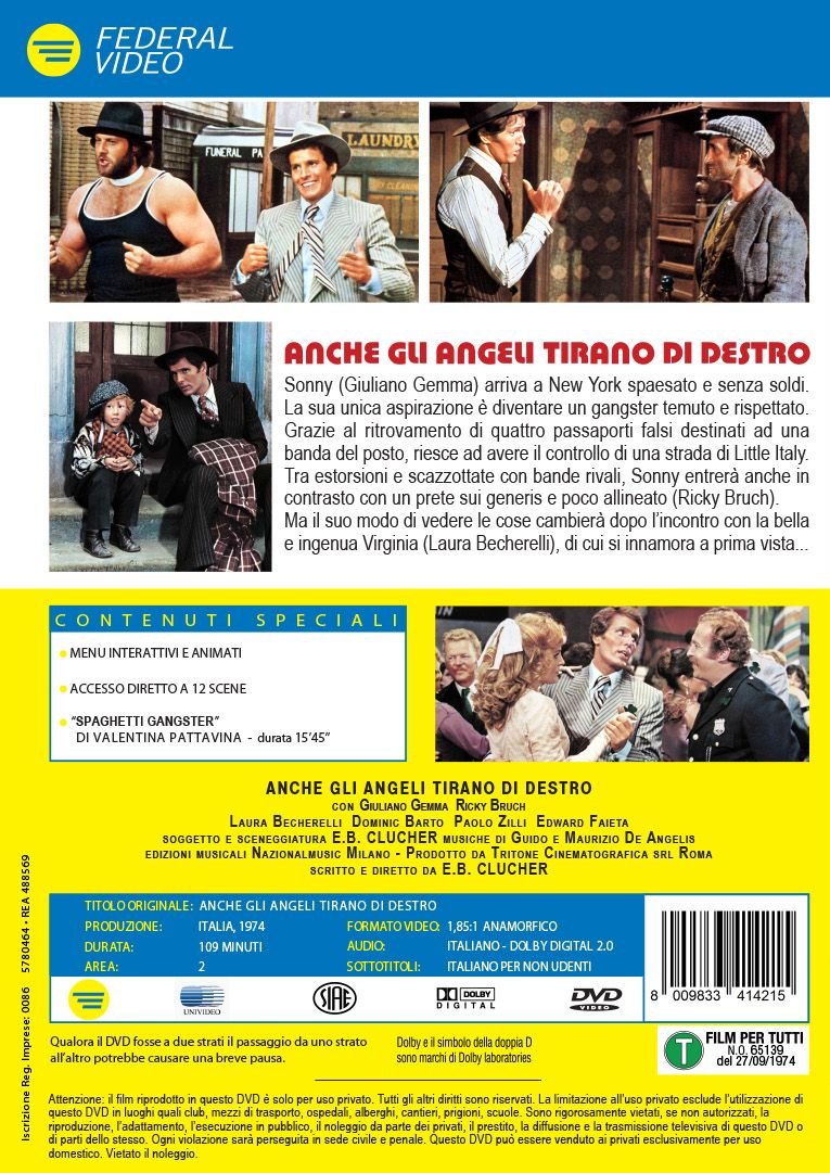 anche gli angeli tirano di destro DVD Italian Import