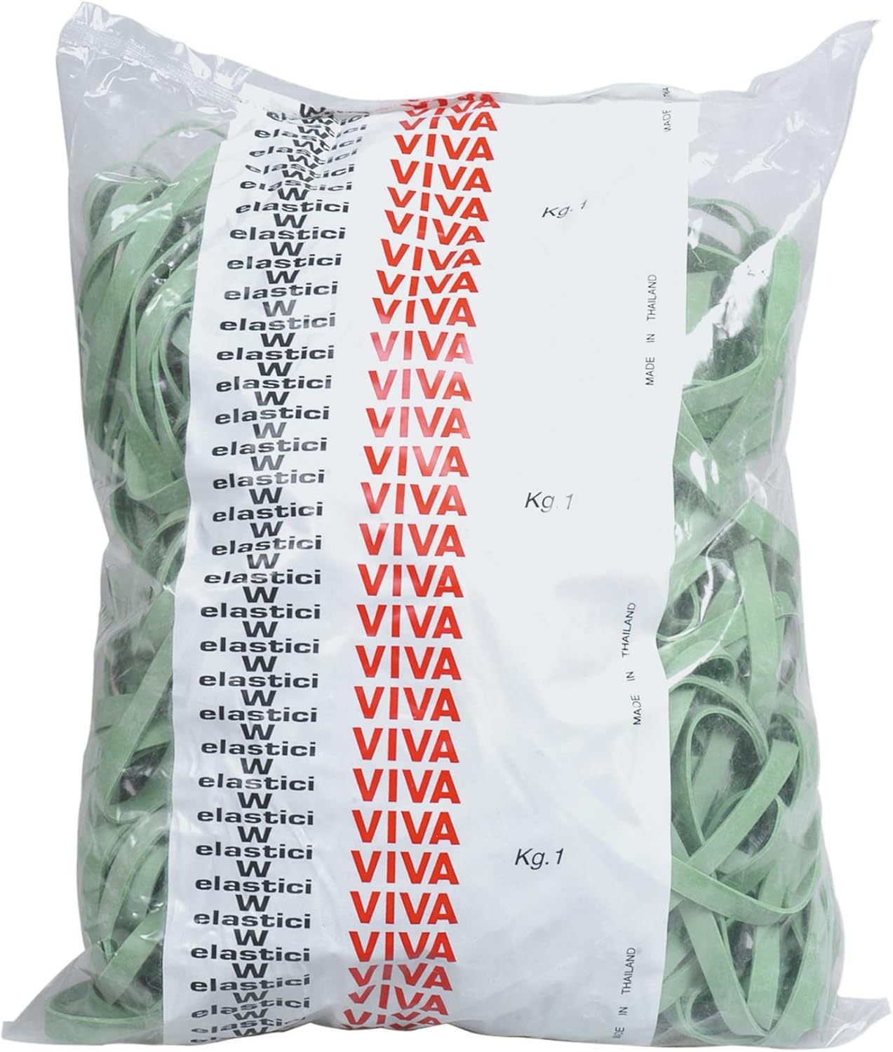 VIVA Rubber Bands, D.150 mm x 8 mm Pack of 1000, Green