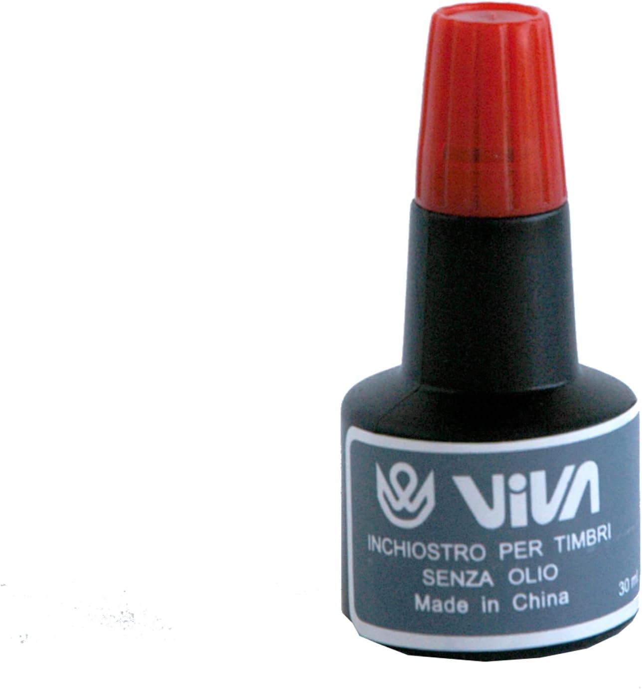 Viva 358R Inchiostro per Cuscinetto, Flacone da 30 grammi, a Base d'Alcol, Rosso