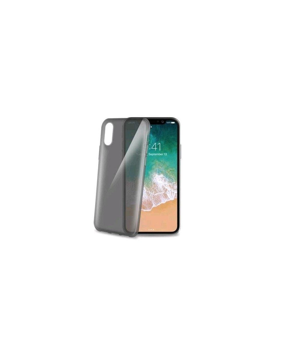 Celly GELSKIN900BK TPU Case for Apple iPhone X/XS Black