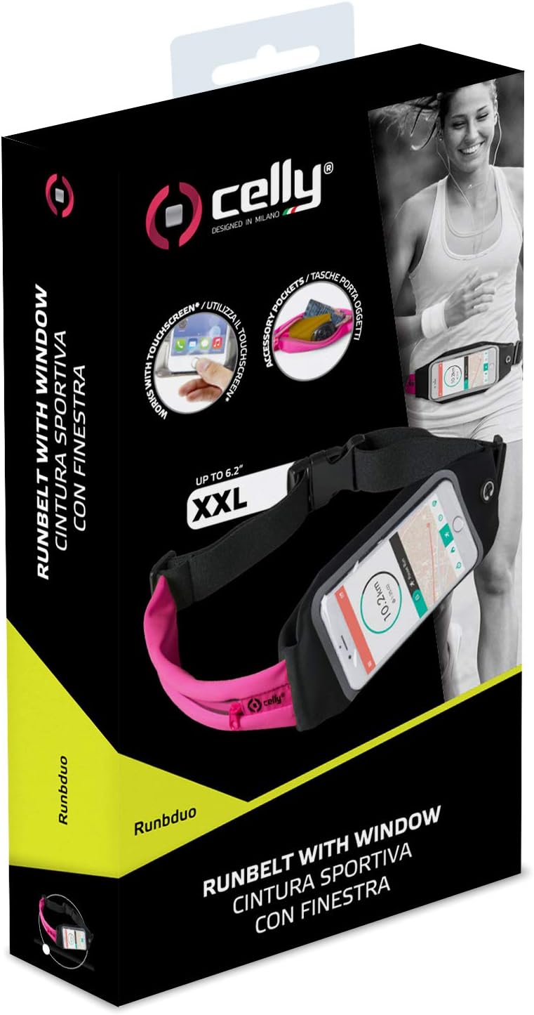 Celly runbduoxxlpk Belt Armband for Smartphone – Pink