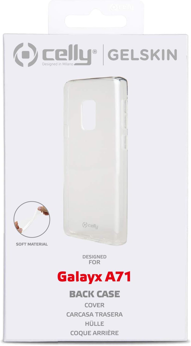 Celly Gelskin Case for Samsung Galaxy A71, Transparent