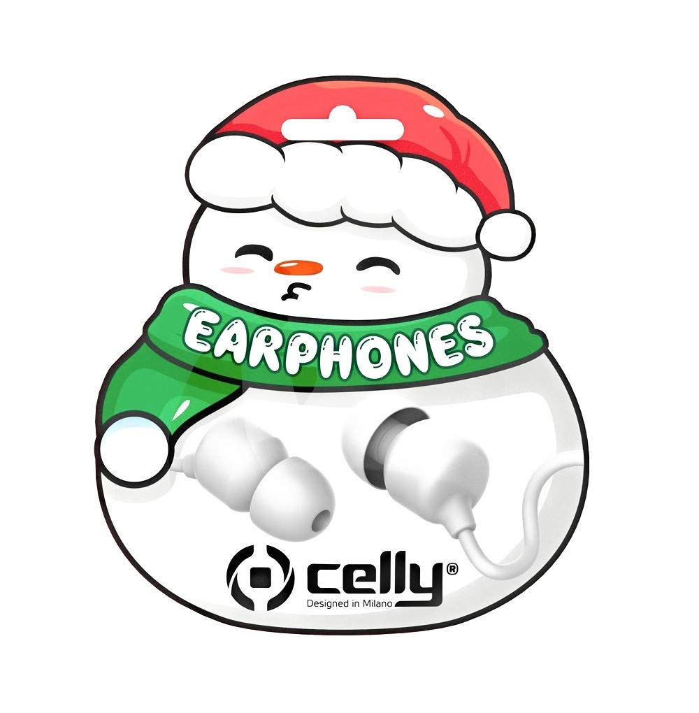 Wired Earphone Xmas Snow Shape