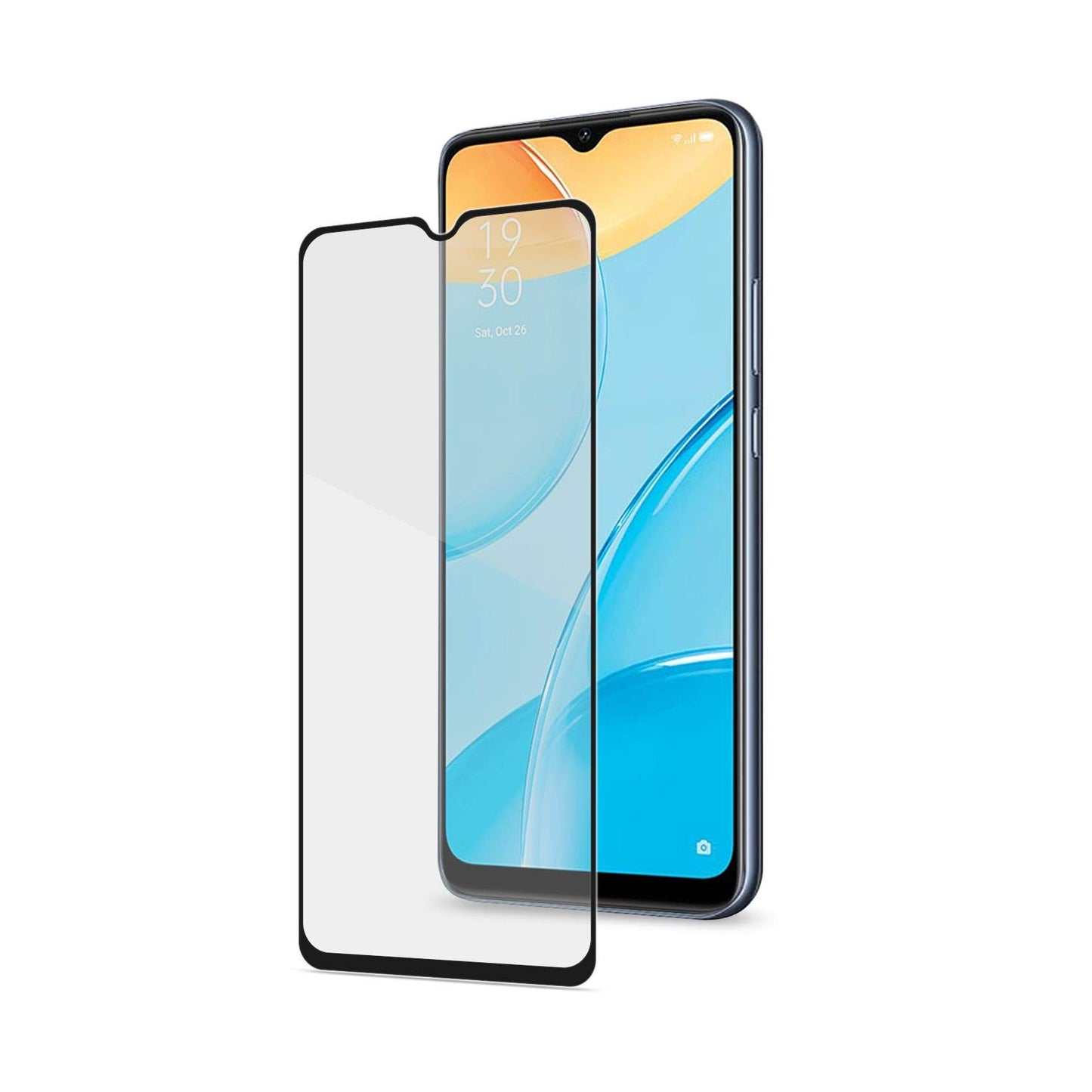 Full Glass Oppo A15/A15S Black