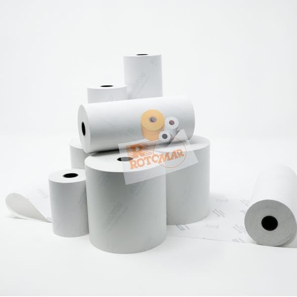Blister Pack of 10 Thermal Paper Rolls 55 g BPA Free 57 mm x 40 m (for Calc/Print) ROTOMAR