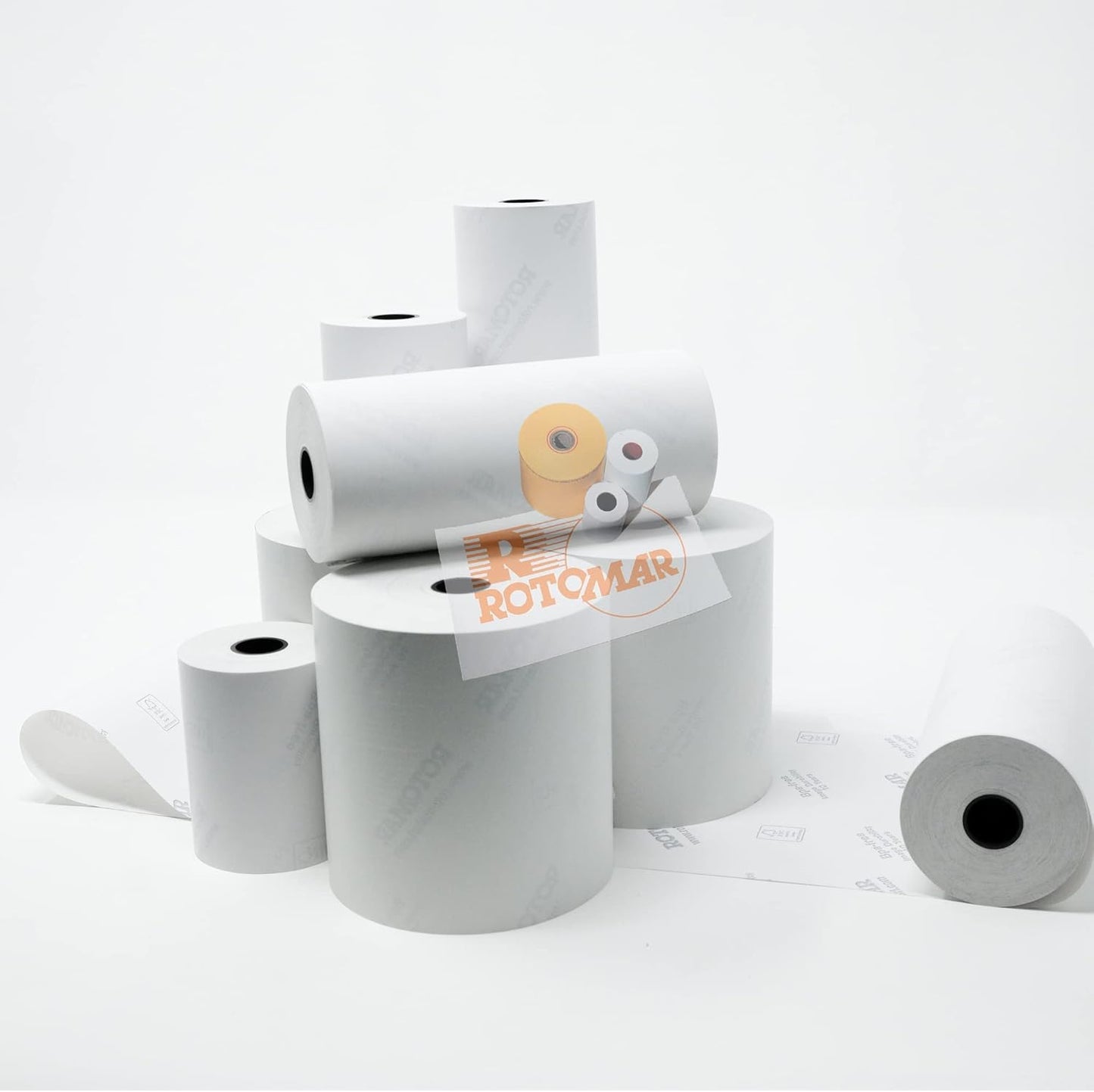Blister Pack of 10 Thermal Paper Rolls 55 g BPA Free 60 mm x 25 m (for Calc/Print) ROTOMAR