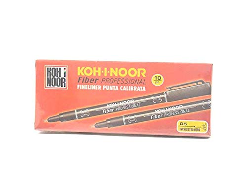 KOH-I-NOOR Fiber Pen Gauge 10 Pieces