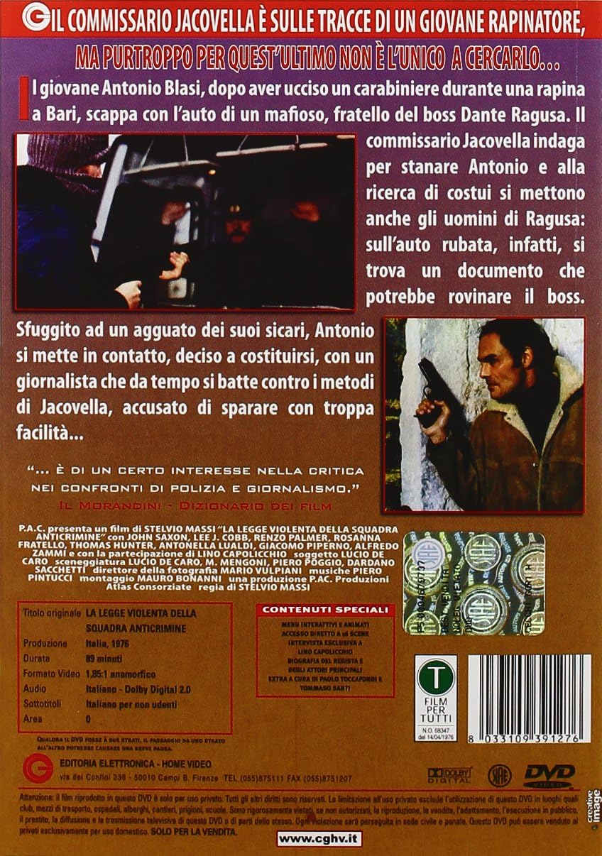 La Legge violenta della Squadra Anticrimine Italian Import