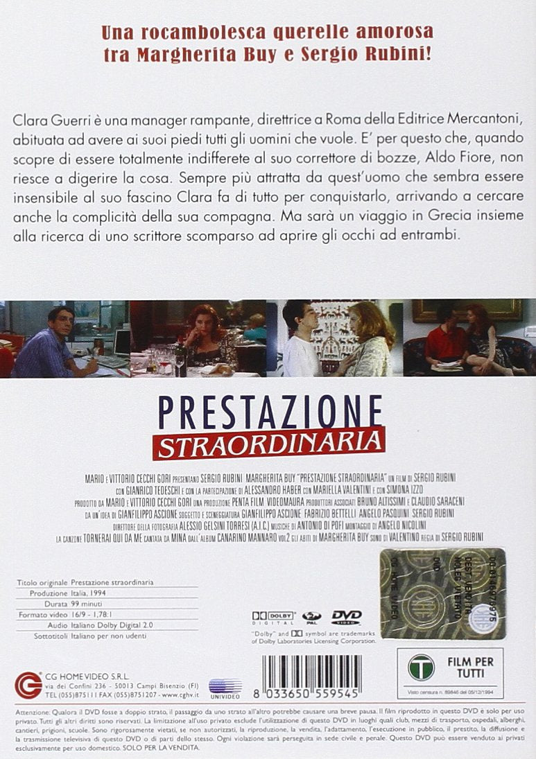 prestazione straordinaria dvd Italian Import