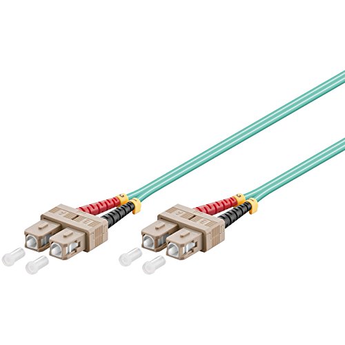 WP WPC-FP3-5SCSC-100 fiber optic cable - fiber optic cables (SC, SC, Male/Male, OM3, Blue, Multi-mode