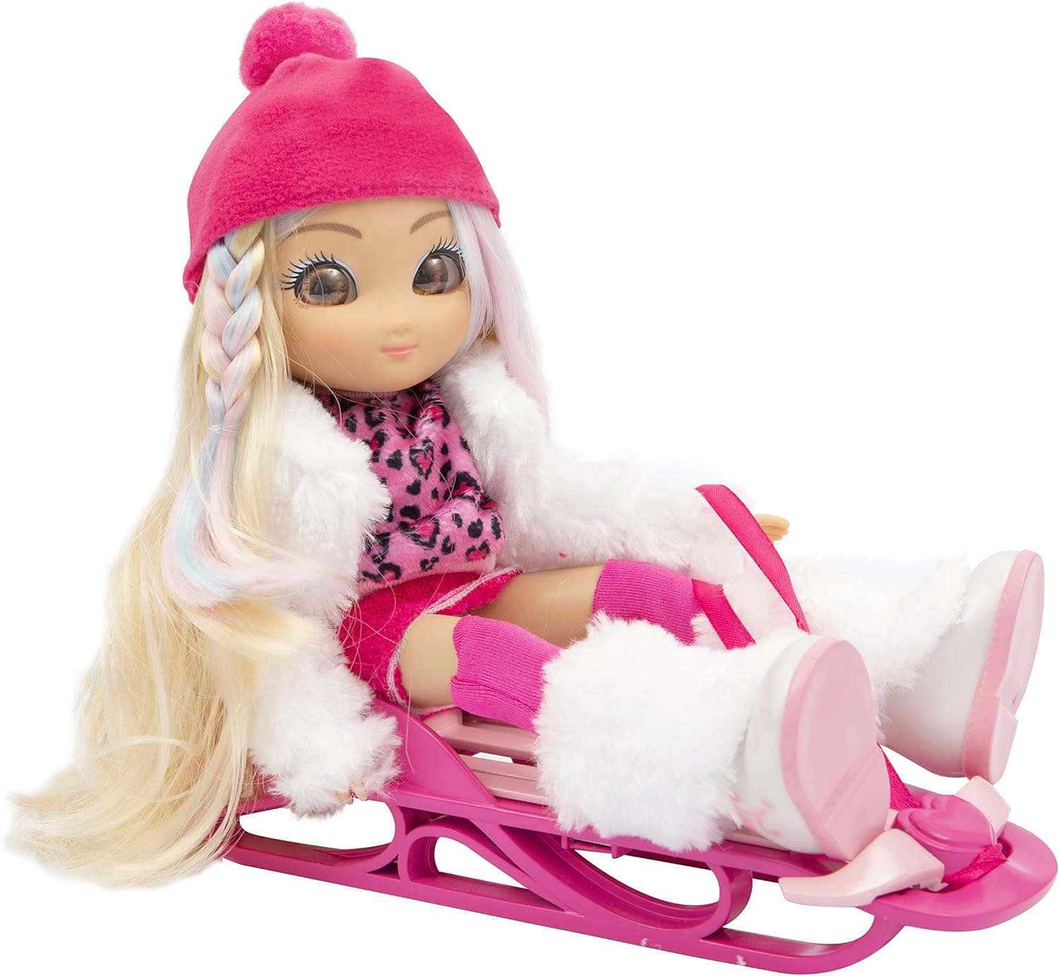 UNIQUE EYES, 25 cm große Puppe, mit ihrem Blick der Augen, mit Winterkleidung und Zubehör, Spielzeug für Kinder ab 3 Jahren, MYM17