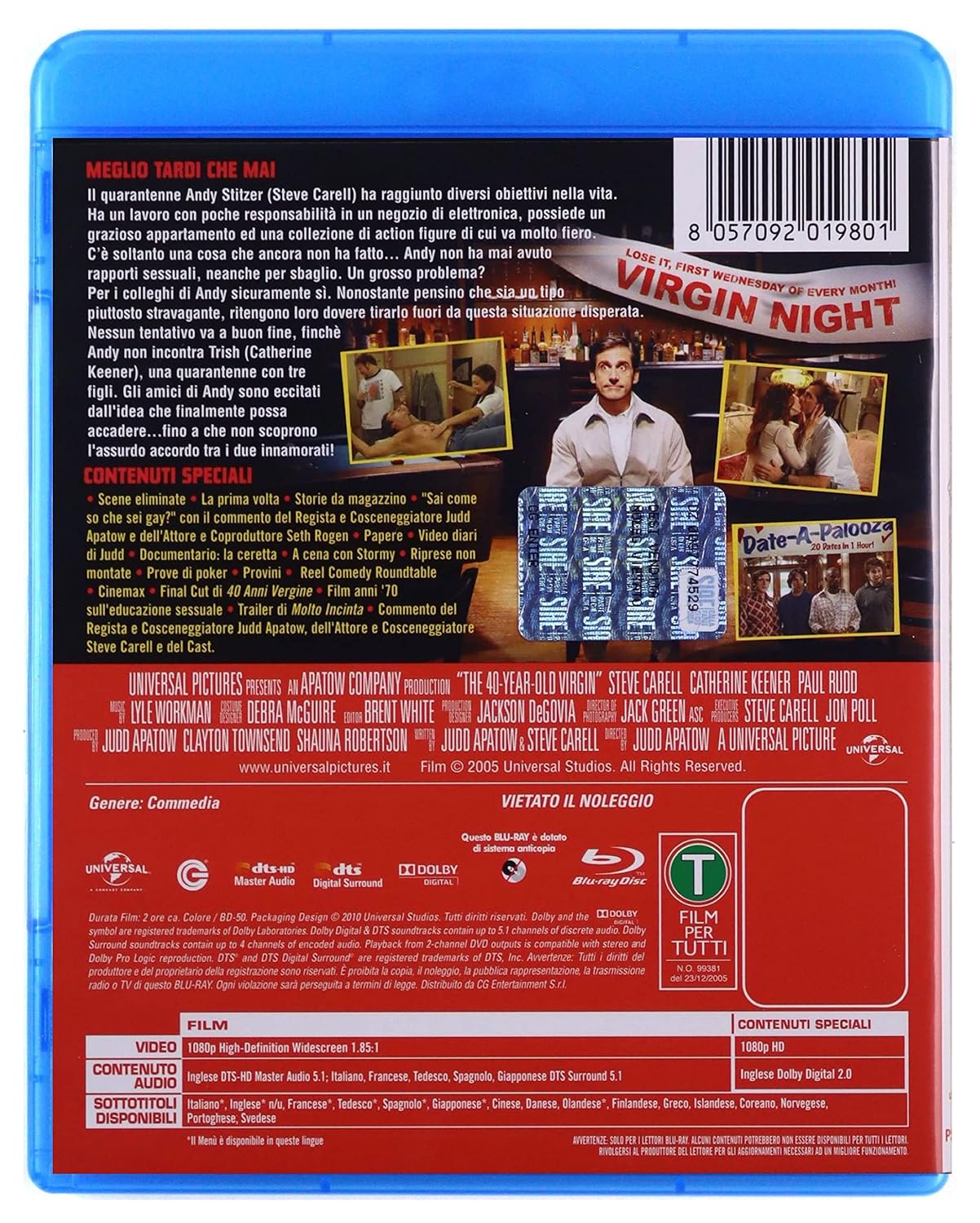 40 Anni Vergine - (Italian Import)