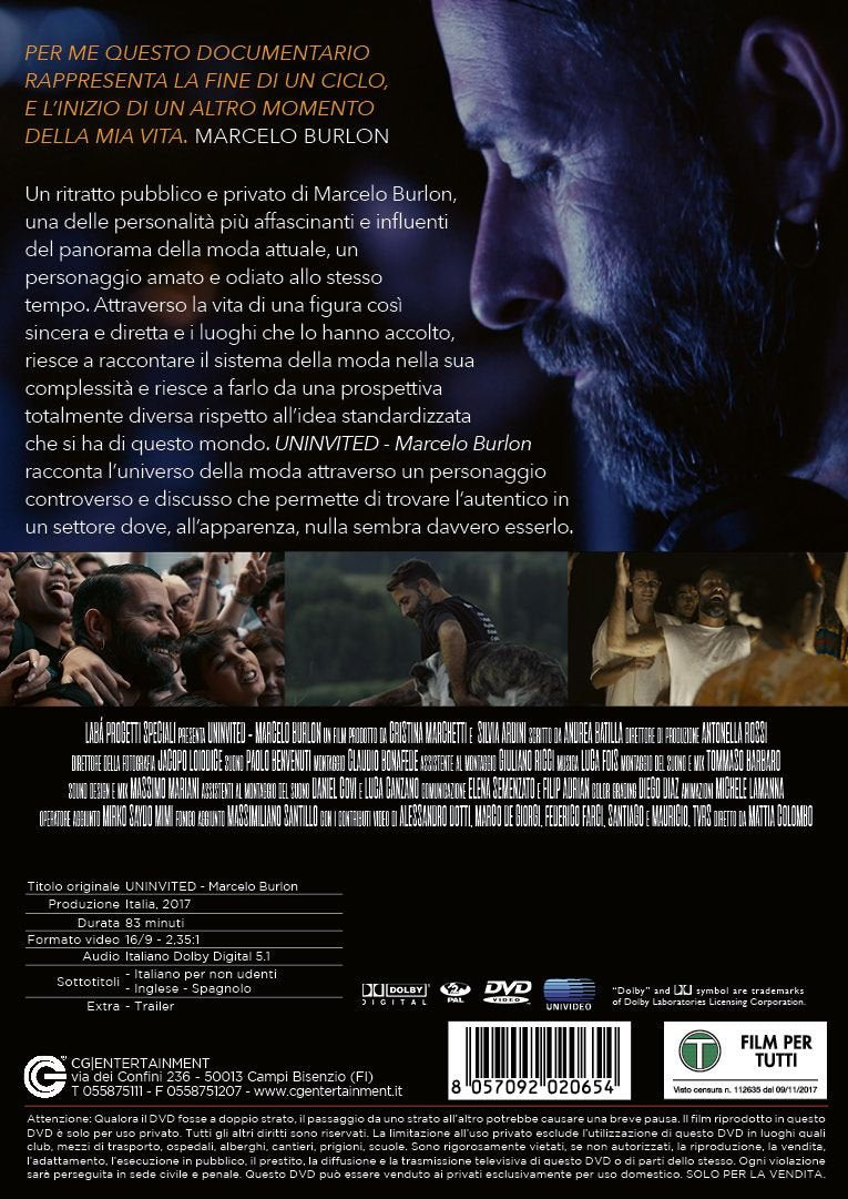 uninvited - marcelo burlon DVD Italian Import