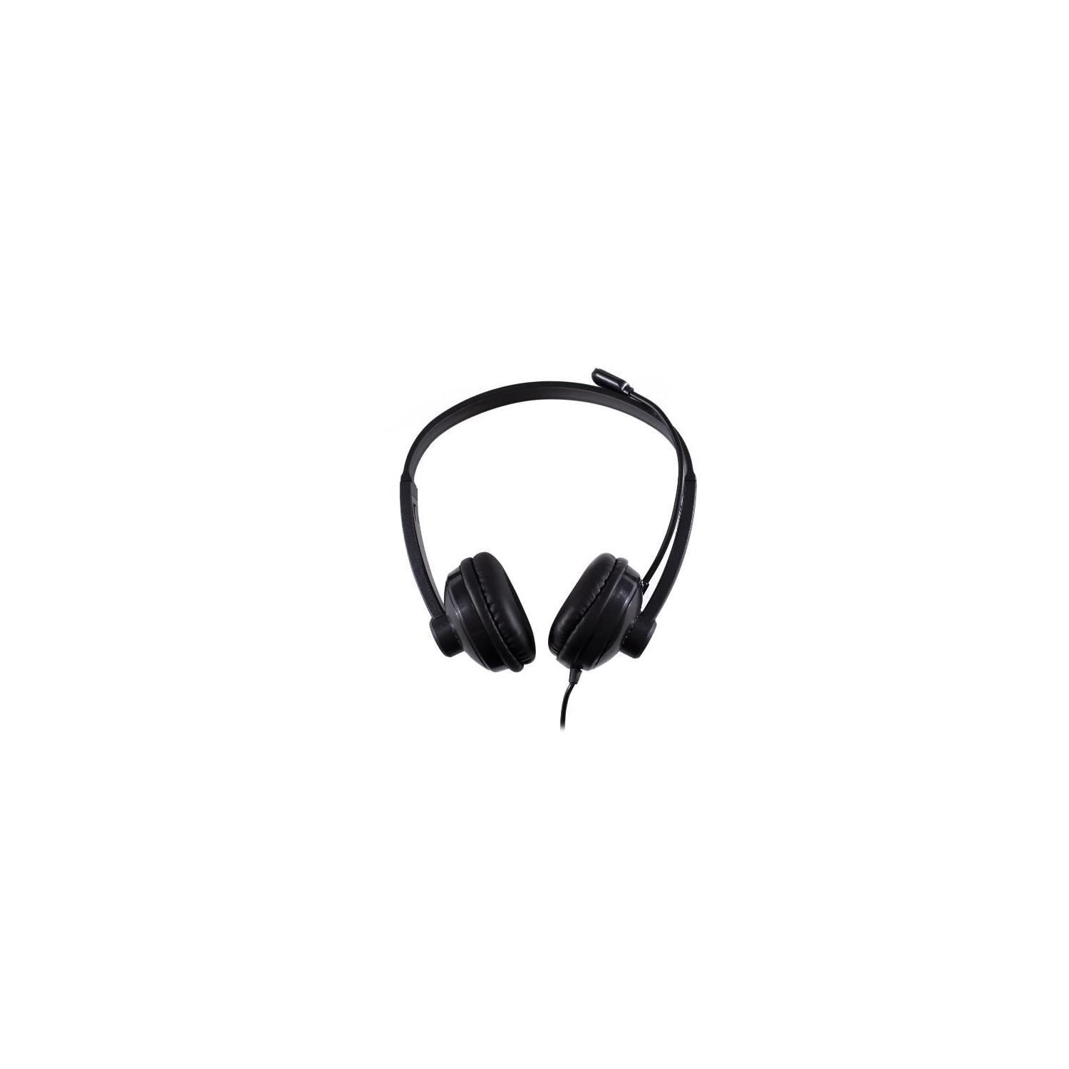 Nilox, Cuffia PC USB Multifunzione, Cuffie PC per la Scuola e l'Ufficio, con Presa USB e Comodi Padiglioni Avvolgenti per il Massimo Comfort, Dotate di Tasto Mute per Gestione del Volume
