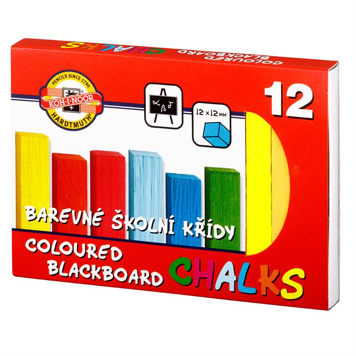 Koh I Noor set of coloured chalks 12 - pack of 12 chalks