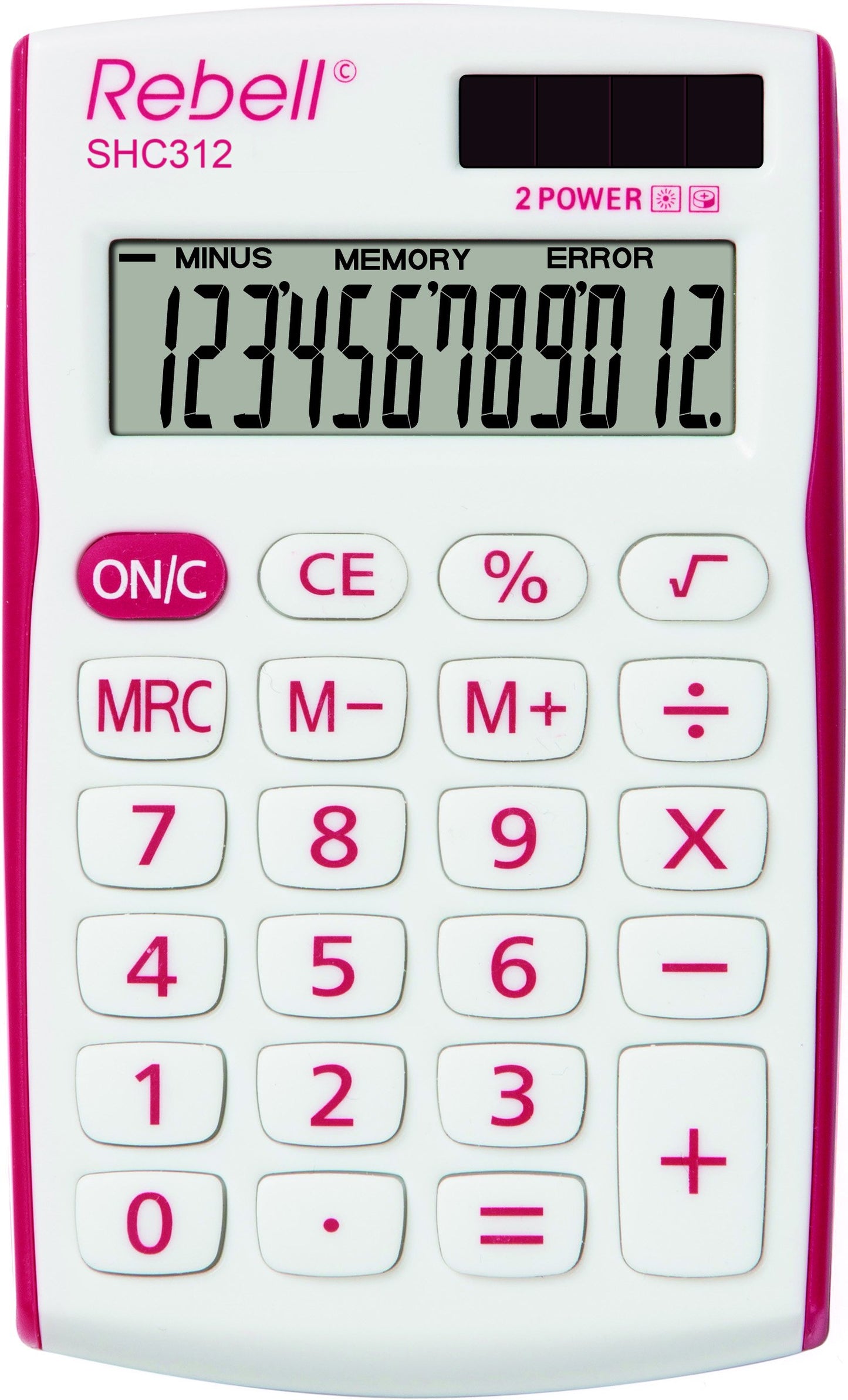 Rebell RE-SHC312RD BX Pocket Calculator