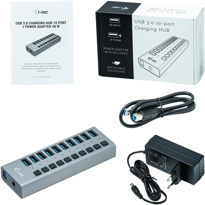 i-tec USB 3.0 HUB 10 PORT 48 W USB 3.0 HUB 10 PORT 48 W