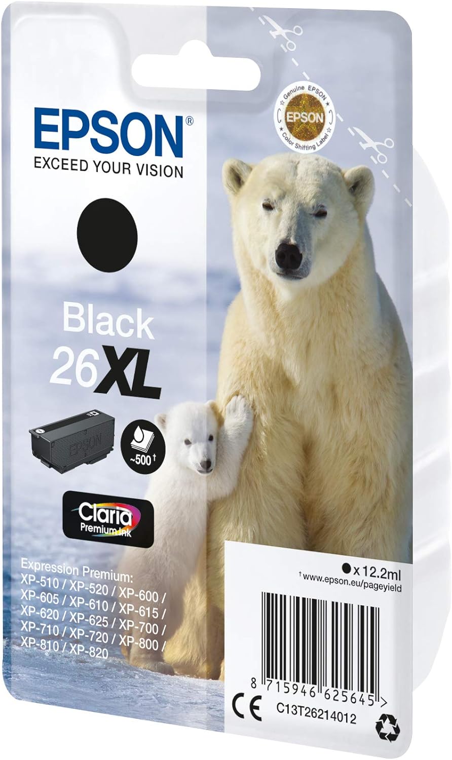 EPSON Polar Bear Ink Cartridge for Epson Expression Premium Series - Black,XL