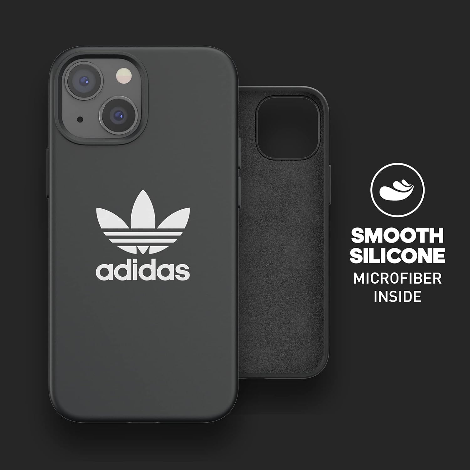 adidas Original Compatible for iPhone 13 mini Case, 5.4 inch, Case Tested Case, Shockproof Raised Edges, Premium Protective Silicone Case