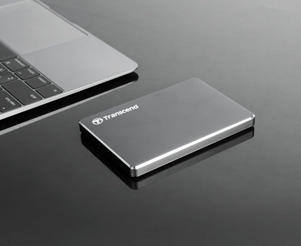 Transcend 1 TB USB 3.1 Gen 1 Portable Hard Drive - StoreJet TS1TSJ25C3N