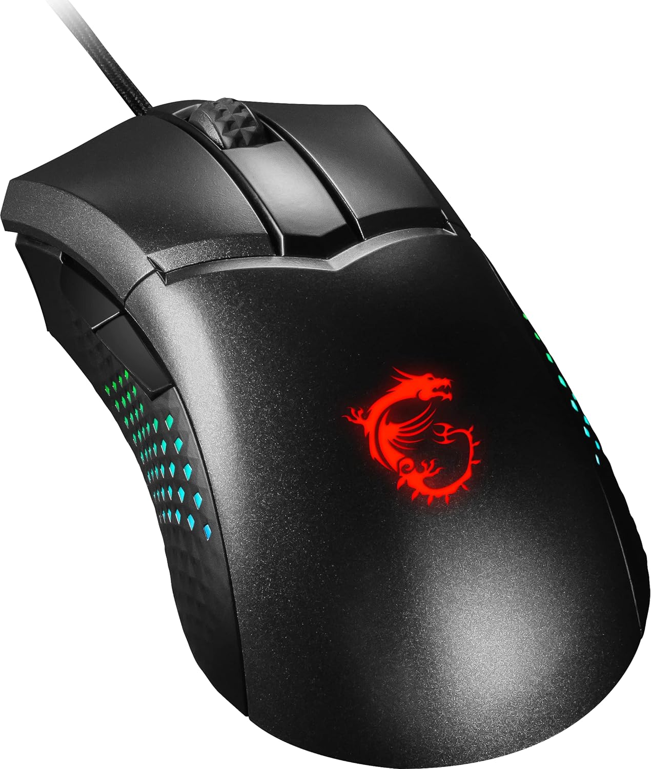 MSI CLUTCH GM51 LIGHTWEIGHT Gaming Mouse - RGB, upto 26000 DPI, 8K Hz Polling, 83g, Frixion Free Cable, Ergonomic design, OMRON Switches, NVIDIA REFLEX, MSI Center