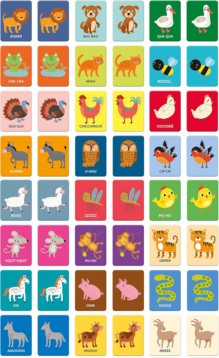 Clementoni - Sapientino Baby Cards That Towards Educational Game 1 Year, Montessori Flashcards-Made in Italy, Italian Color, 16433