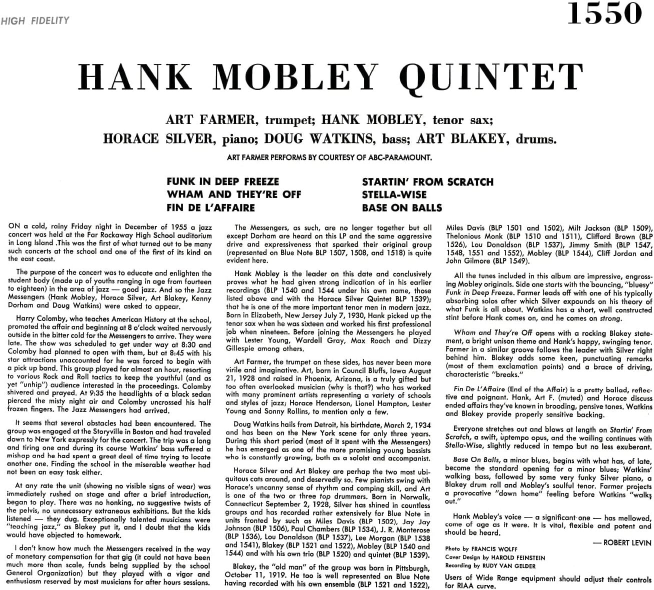 Hank Mobley Quintet