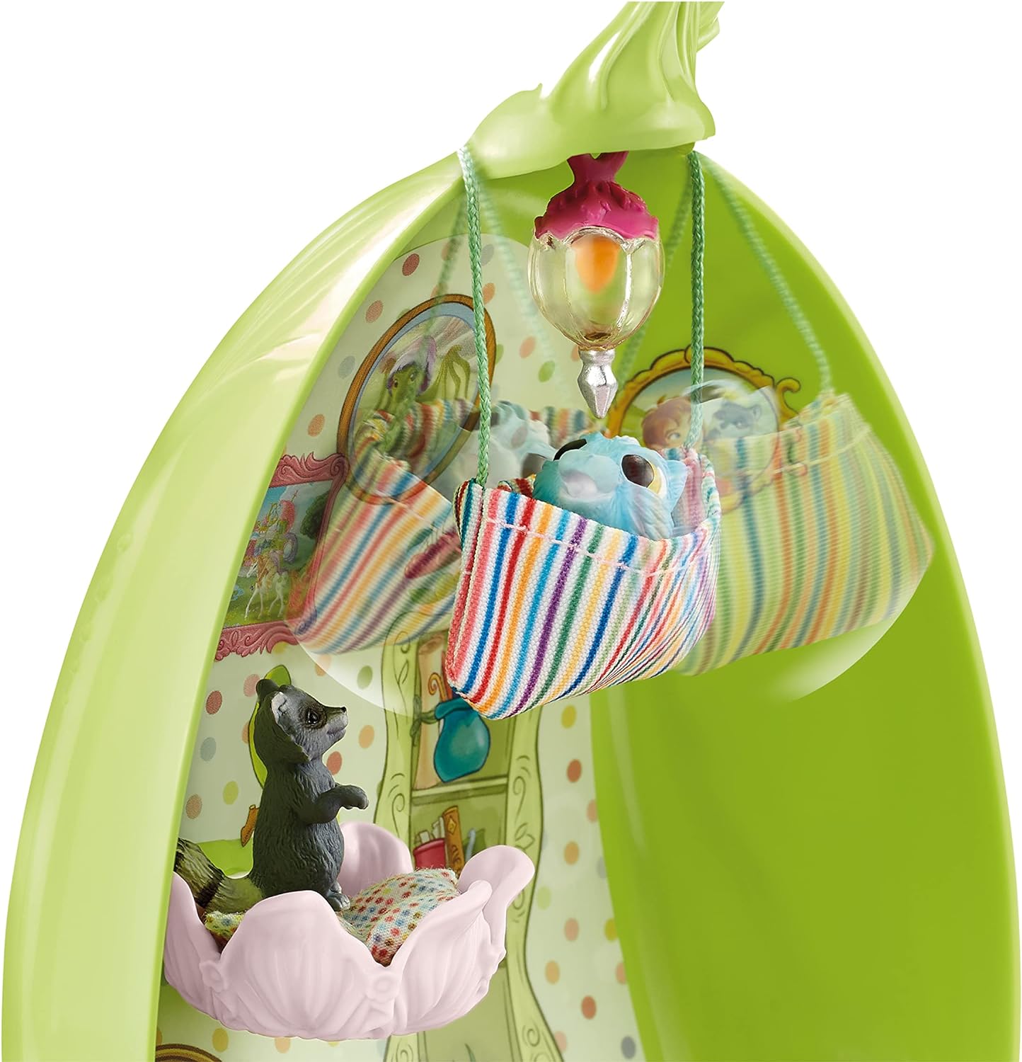 Schleich Bayala Fairy Marween's Animal Playschool with Fairy and Baby Dragon Playset - First Magic Fairy Animal Playset with Magical Baby Pet Animals - Fairy Toys Gift for Boys and Girls, Kids Ages 5+