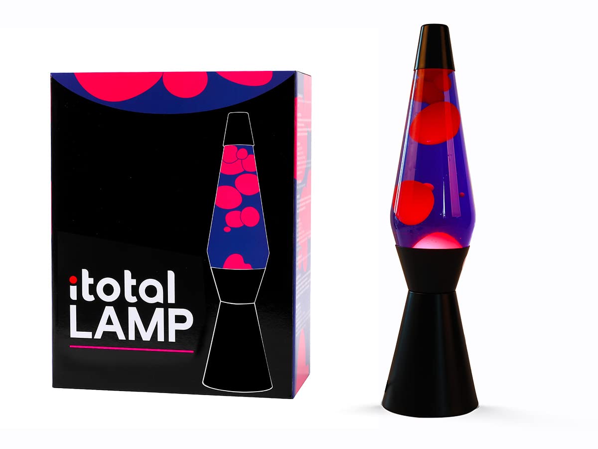 I-TOTAL® Magma lavalamp, glitter, gekleurd (paars/roze 2
