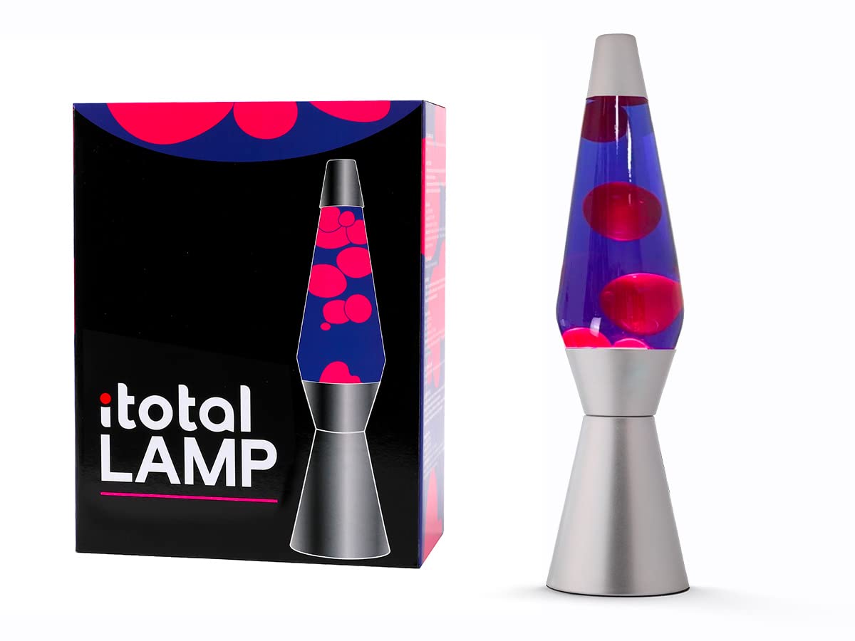 I-TOTAL -Farbige leuchtende Lavalampe (Blau/Fuchsia 1
