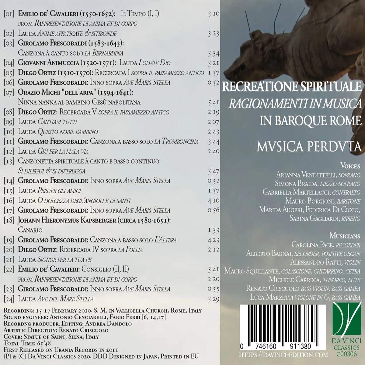 Recreatione Spirituale: Ragionamenti In Musica In Baroque Rome