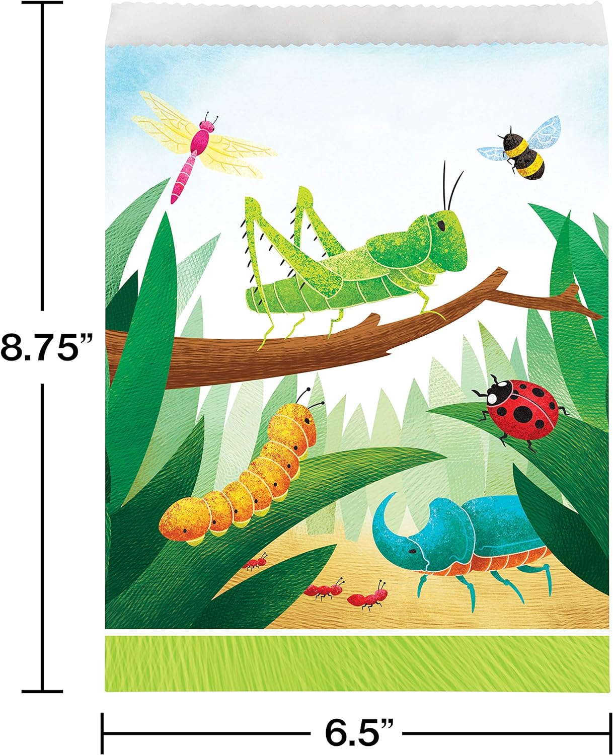Creative Converting Bolsas de papel Bugs Life, 8 unidades