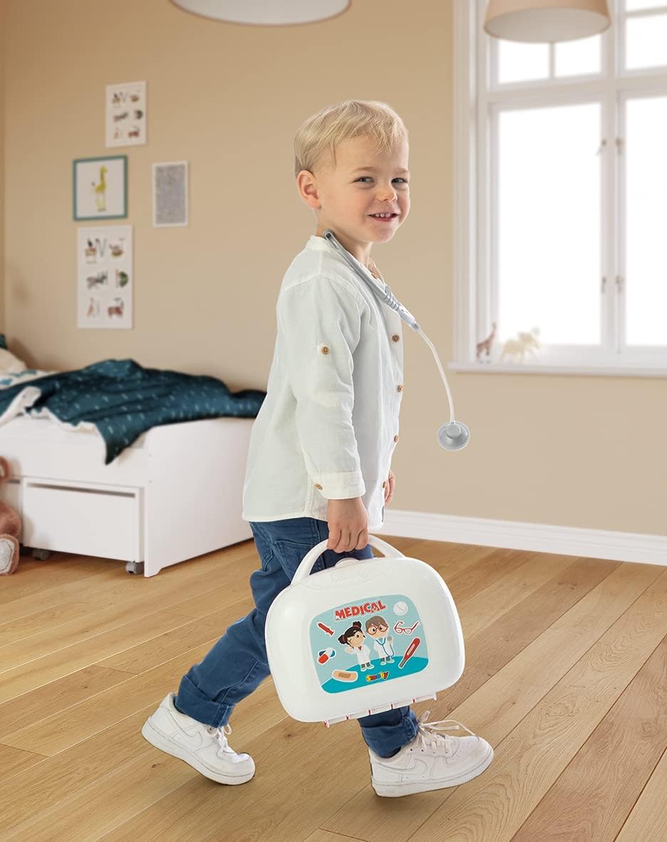 Smoby Toys - Valigetta medica per bambini (piccola), con accessori (15 pezzi