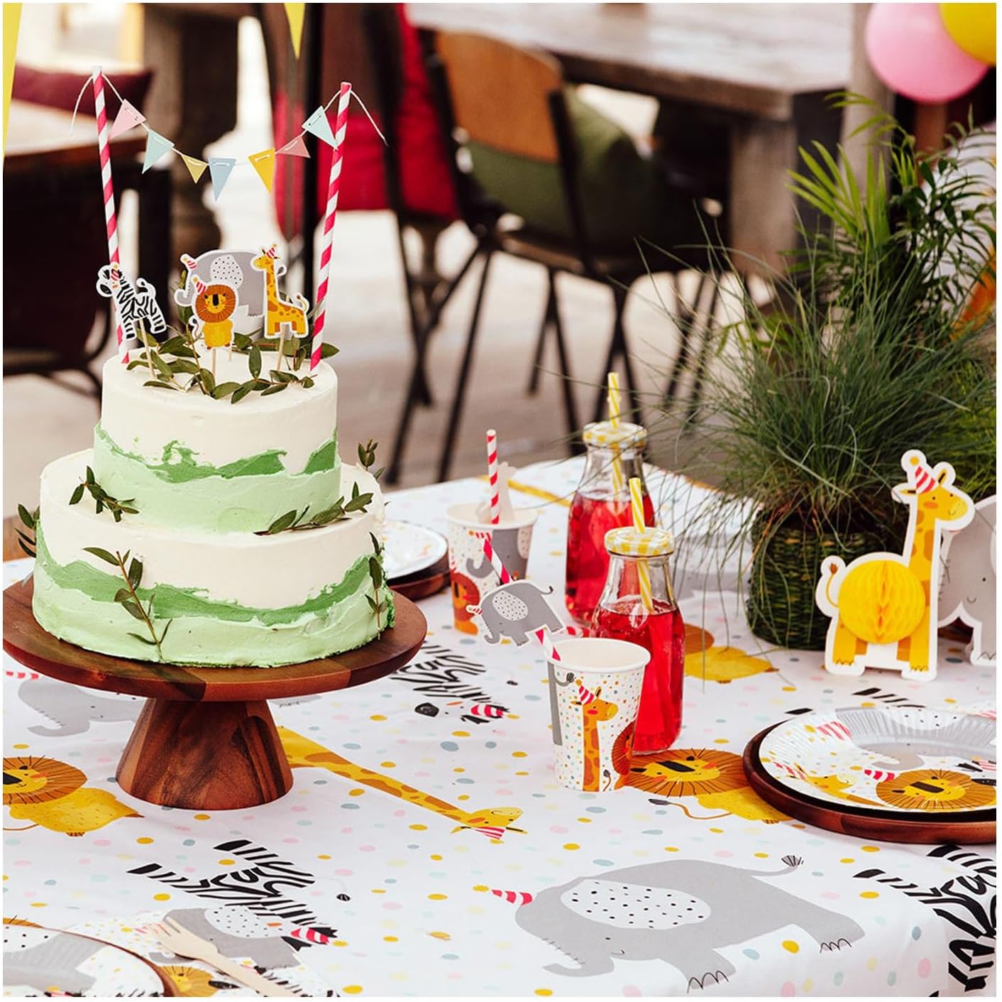 Pc. Paper tablecloth Safari (120 x 180 cm