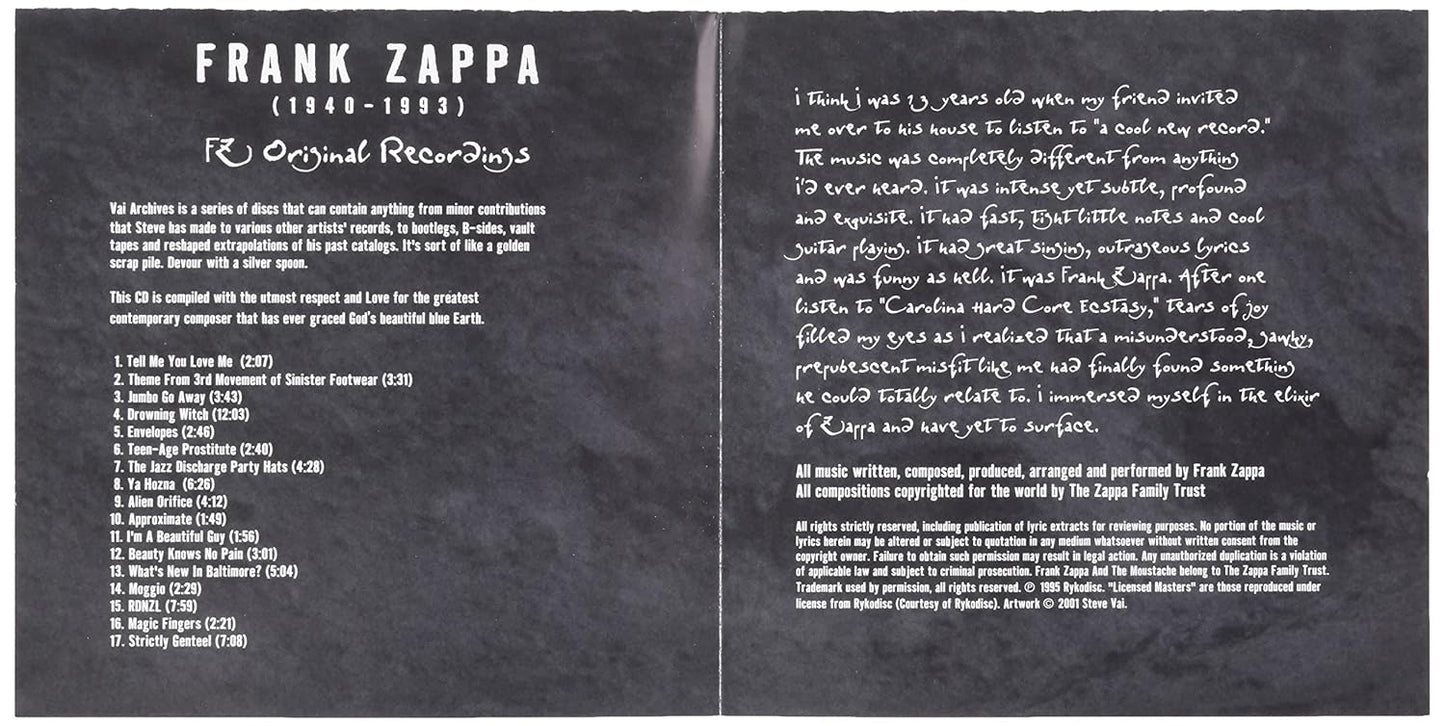 Frank Zappa - FZ Original Recordings: Steve Vai Archives Vol. 2 (CD)