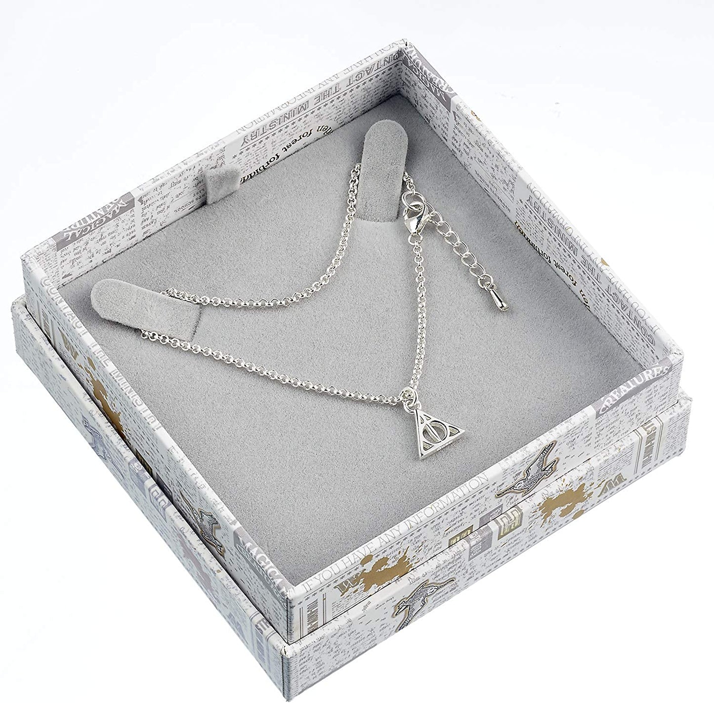 Harry Potter Sterling Silver Deathly Hallows Bracelet SCB054